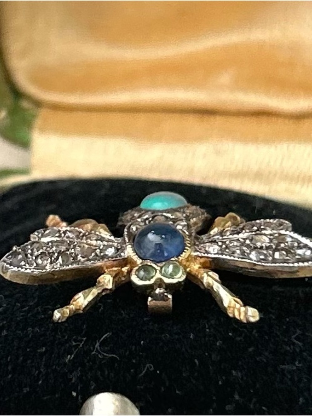 Antique Insect Natural Gems Victorian Pendant - Picture 4 of 14